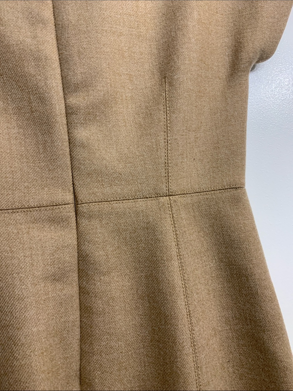 J. Crew Camel Short-Sleeve Sheath Wool Dress - Picture 8 of 10